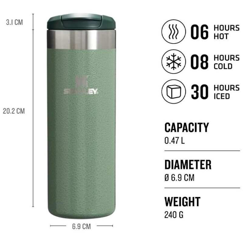Stanley The AeroLight™ Transit Mug | 0.47L (Hammertone Green)